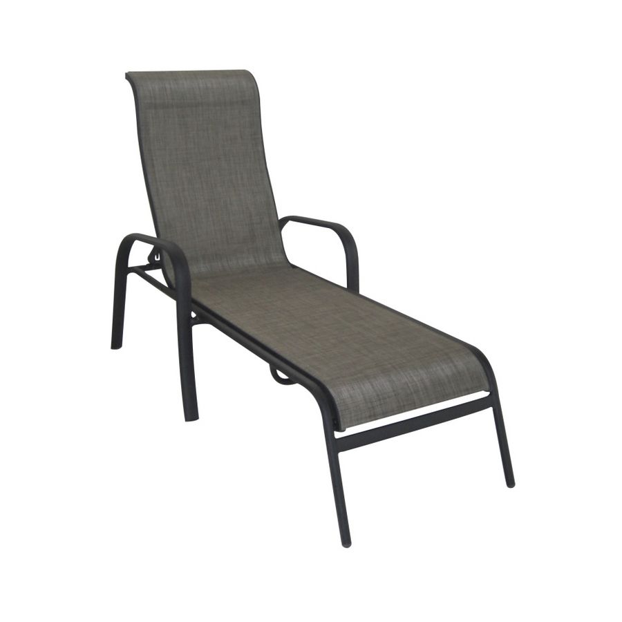 Trendy Sling Patio Chaise Lounges For Shop Garden Treasures Burkston Sling Chaise Lounge Patio (View 22 of 25)