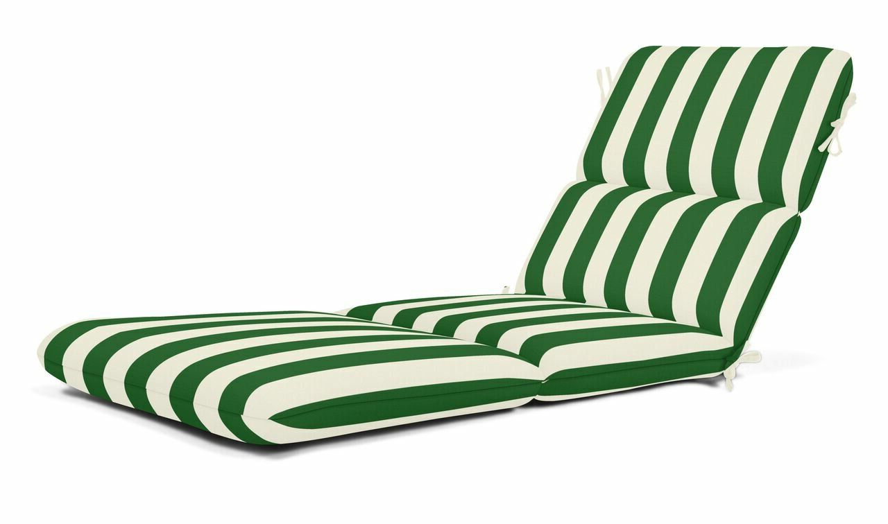 Well Known Indoor/outdoor Sunbrella Chaise Lounge Cushion In Indoor Outdoor Textured Bright Chaise Lounges With Sunbrella Fabric (View 7 of 25)
