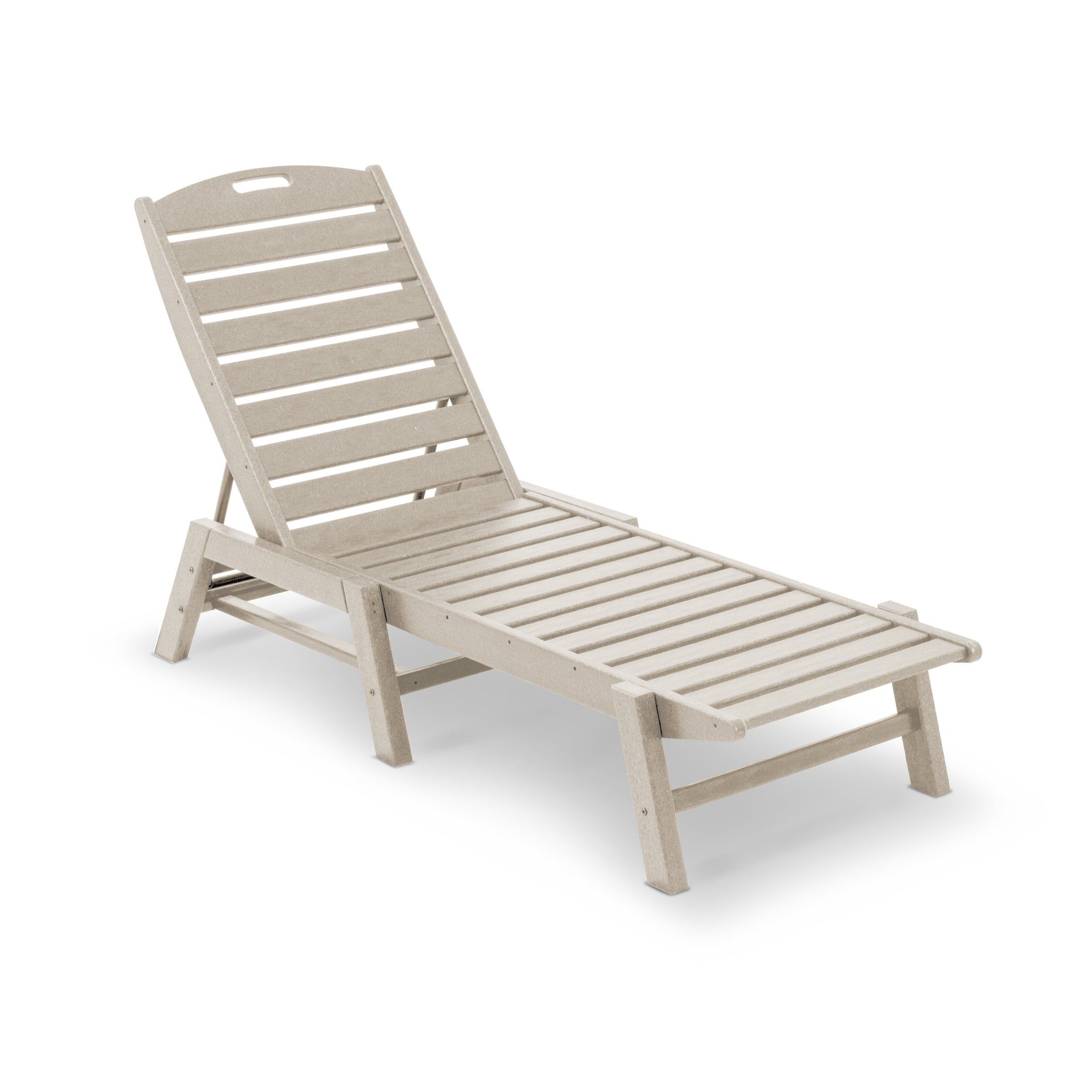 Well Known Nautical Wheeled Stackable Chaise Lounges Pertaining To Polywood® Nautical Outdoor Chaise Lounge, Stackable (View 3 of 25)