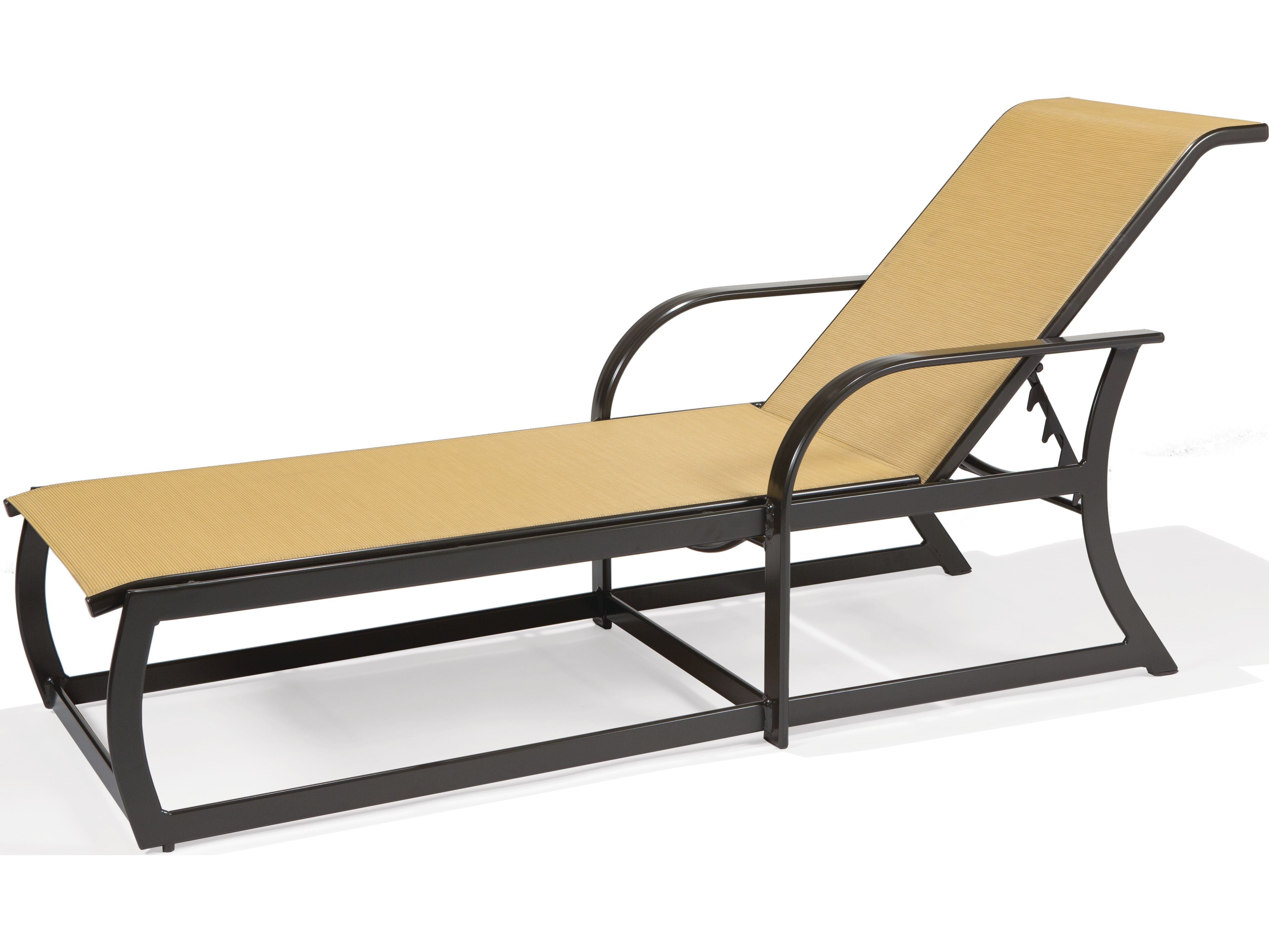 Well Liked Winston Key West Sling Aluminum Arm Chaise Lounge In Multi Position Iron Chaise Lounges (View 25 of 25)