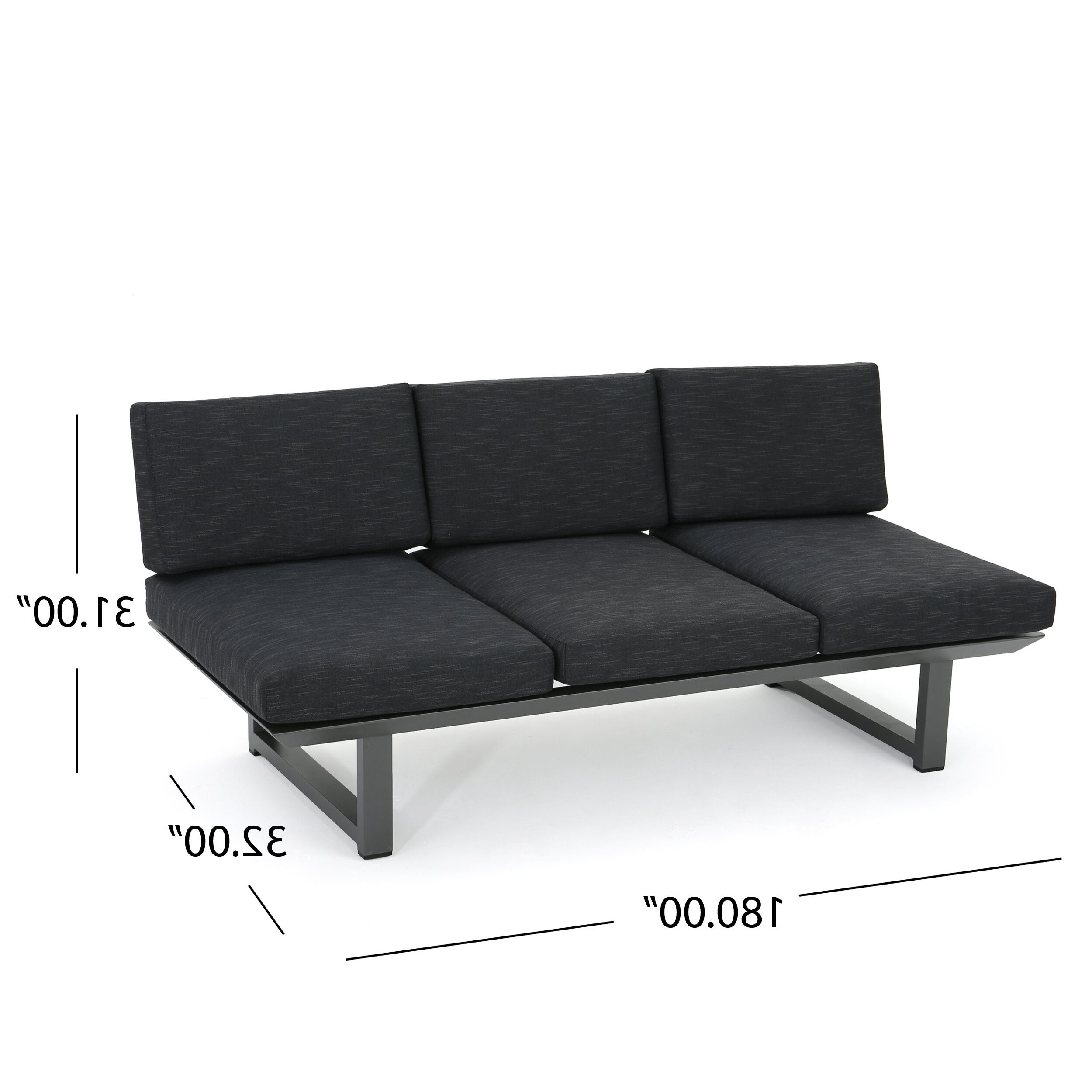 2020 Lobdell Patio Sofa With Cushions Pertaining To Lobdell Patio Sofas With Cushions (View 7 of 25)
