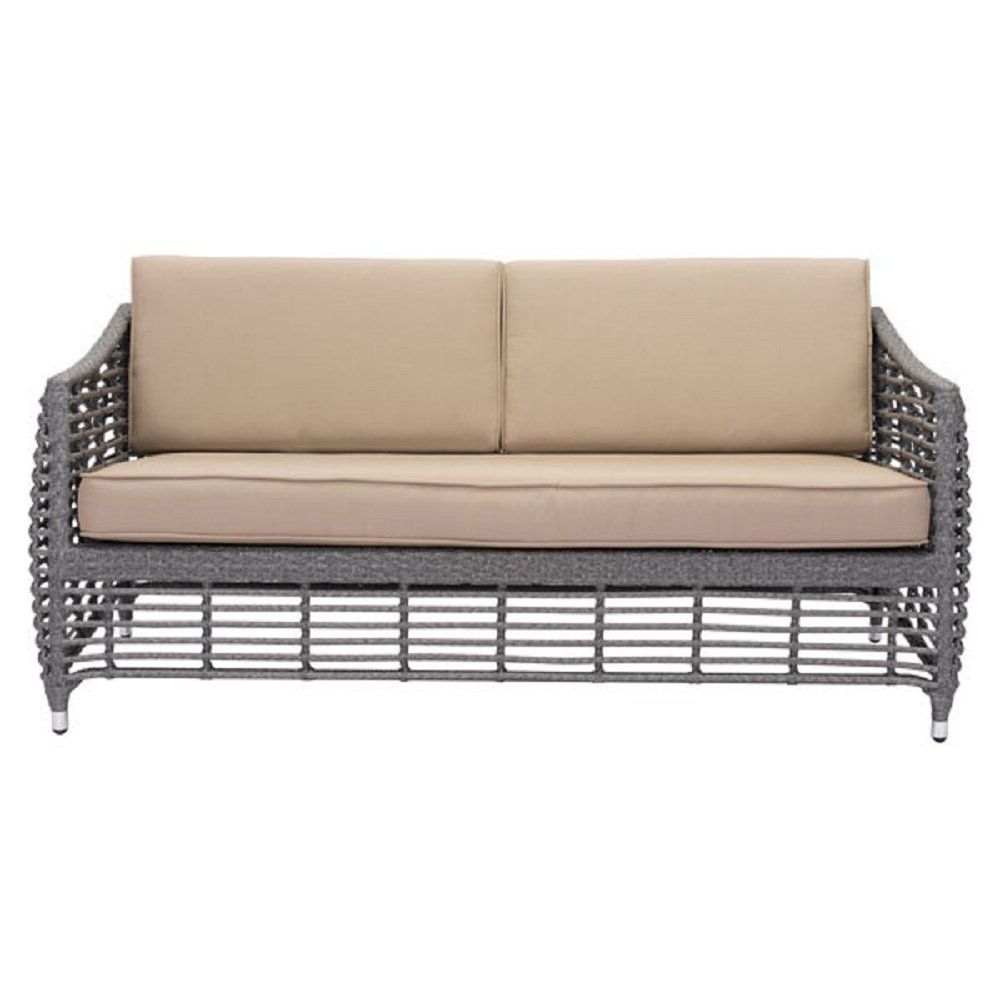 Ashton Beach Patio Sofa With Cushions Throughout Famous Rossville Outdoor Patio Sofas With Cushions (View 12 of 25)