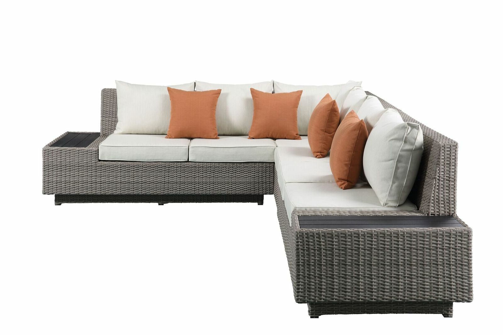 Favorite Platt Patio Sectional With Cushions Throughout Lobdell Patio Sofas With Cushions (View 14 of 25)