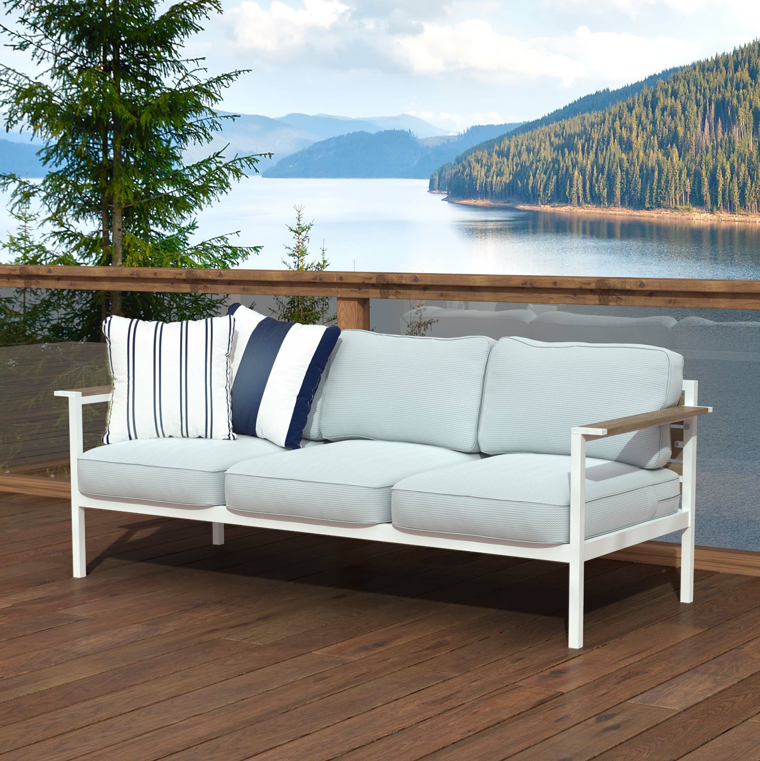 Lobdell Patio Sofas With Cushions With Most Up To Date Kayser Patio Sofa With Cushions (View 5 of 25)