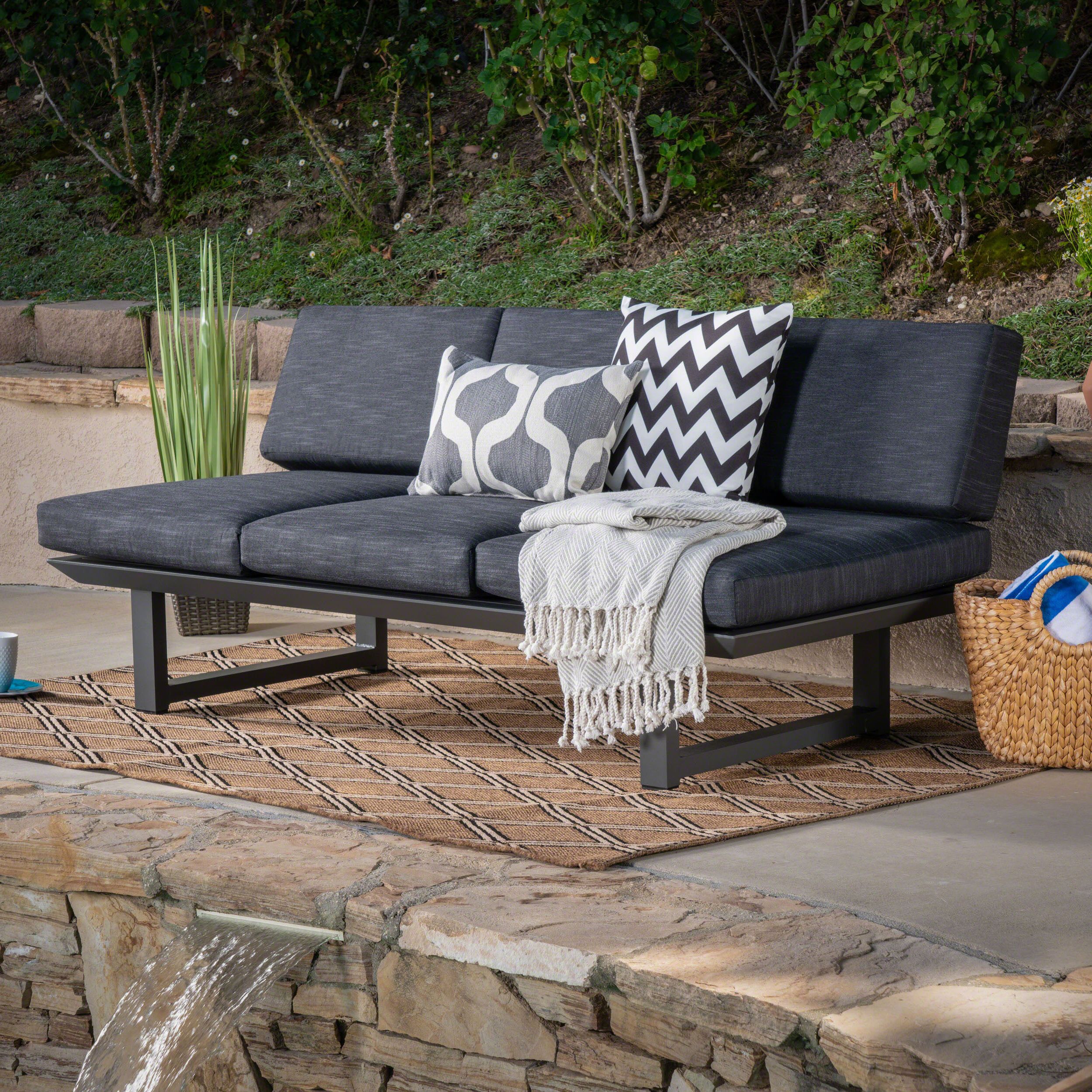 Most Up To Date Lobdell Patio Sofa With Cushions In Lobdell Patio Sofas With Cushions (View 1 of 25)