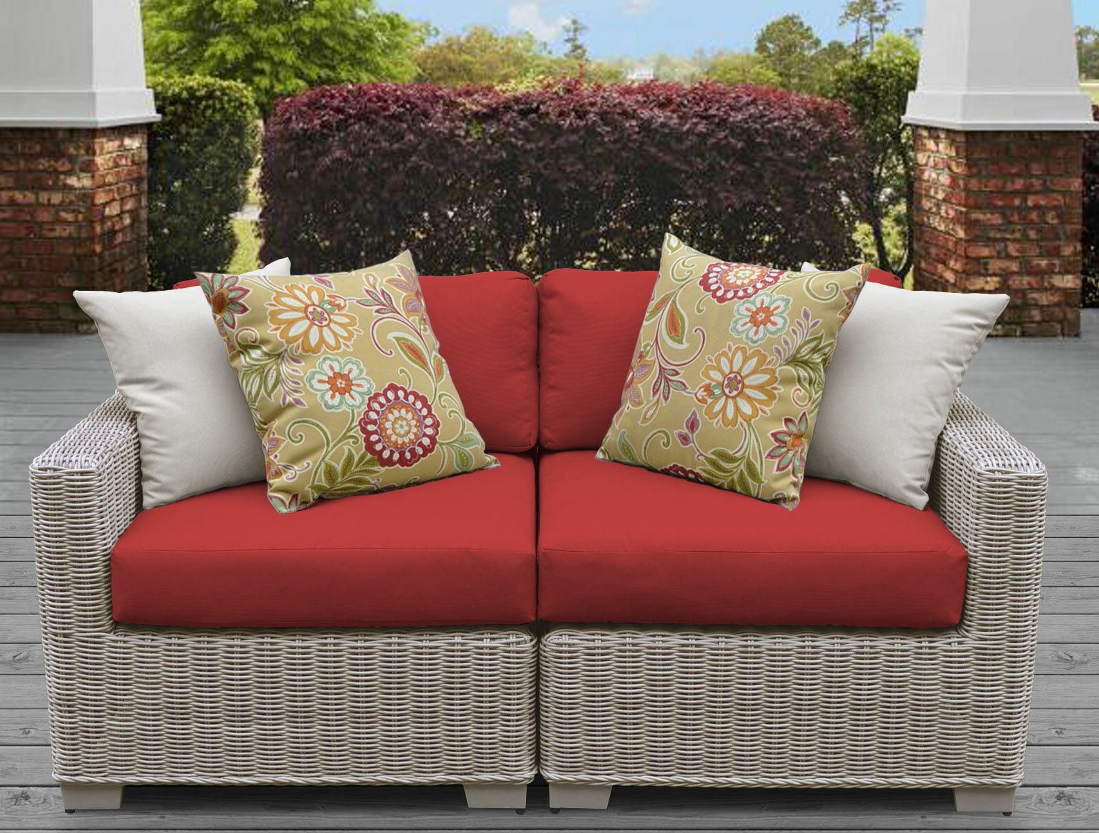 Newest Claire Loveseat With Cushions With Regard To Menifee Loveseats With Cushions (View 4 of 25)