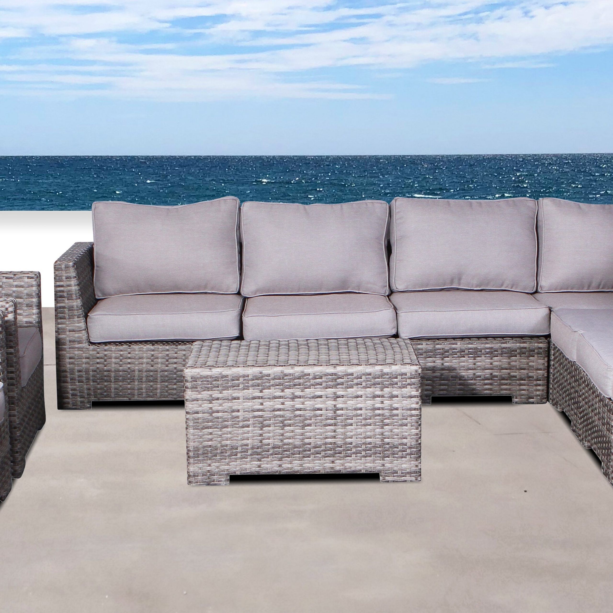 Well Liked Letona Double Club 4 Piece Sectional Set With Cushions Throughout Letona Patio Sectionals With Cushions (View 4 of 25)