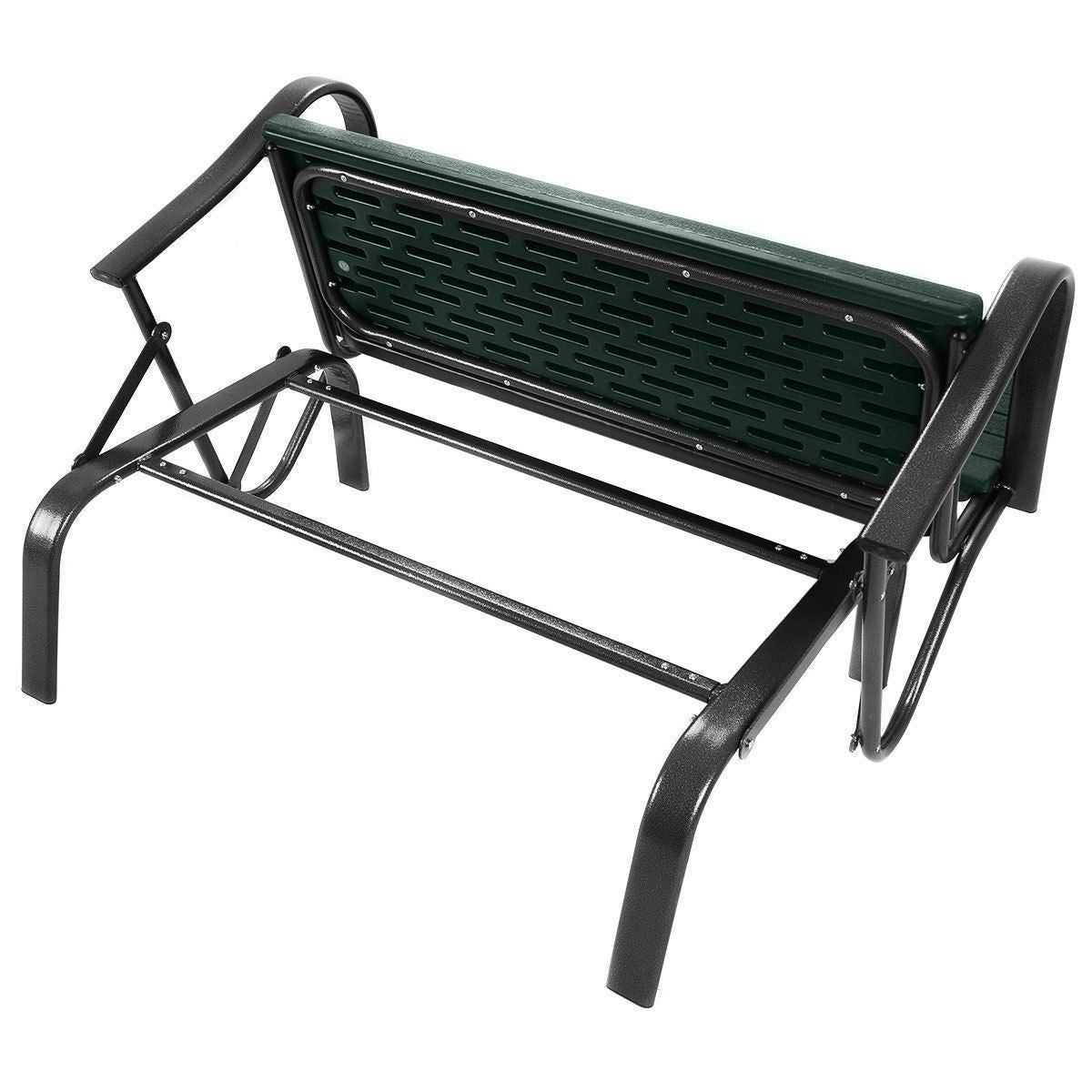 2019 Outdoor Patio Swing Porch Rocker Glider Benches Loveseat Garden Seat Steel Intended For Costway Outdoor Patio Swing Porch Rocker Glider Bench Loveseat Garden Seat  Steel (View 8 of 25)