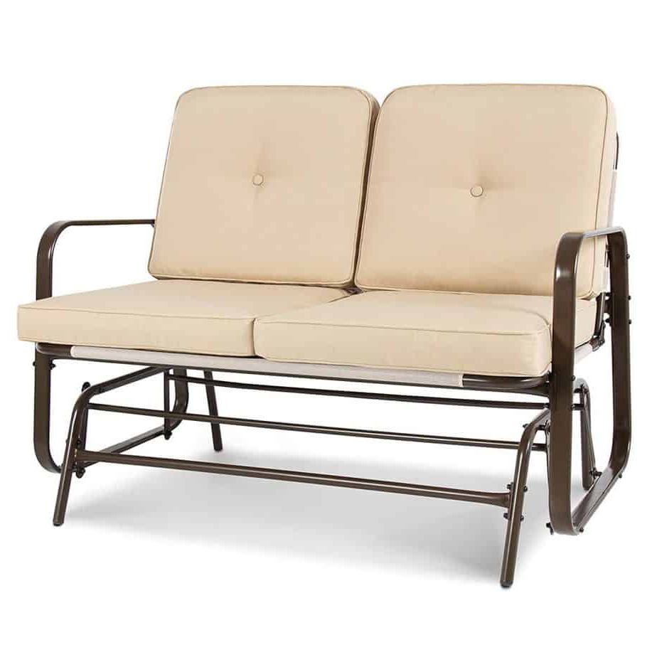Current Rocking Love Seats Glider Swing Benches With Sturdy Frame For The 10 Best Patio Gliders (2020) (View 11 of 25)