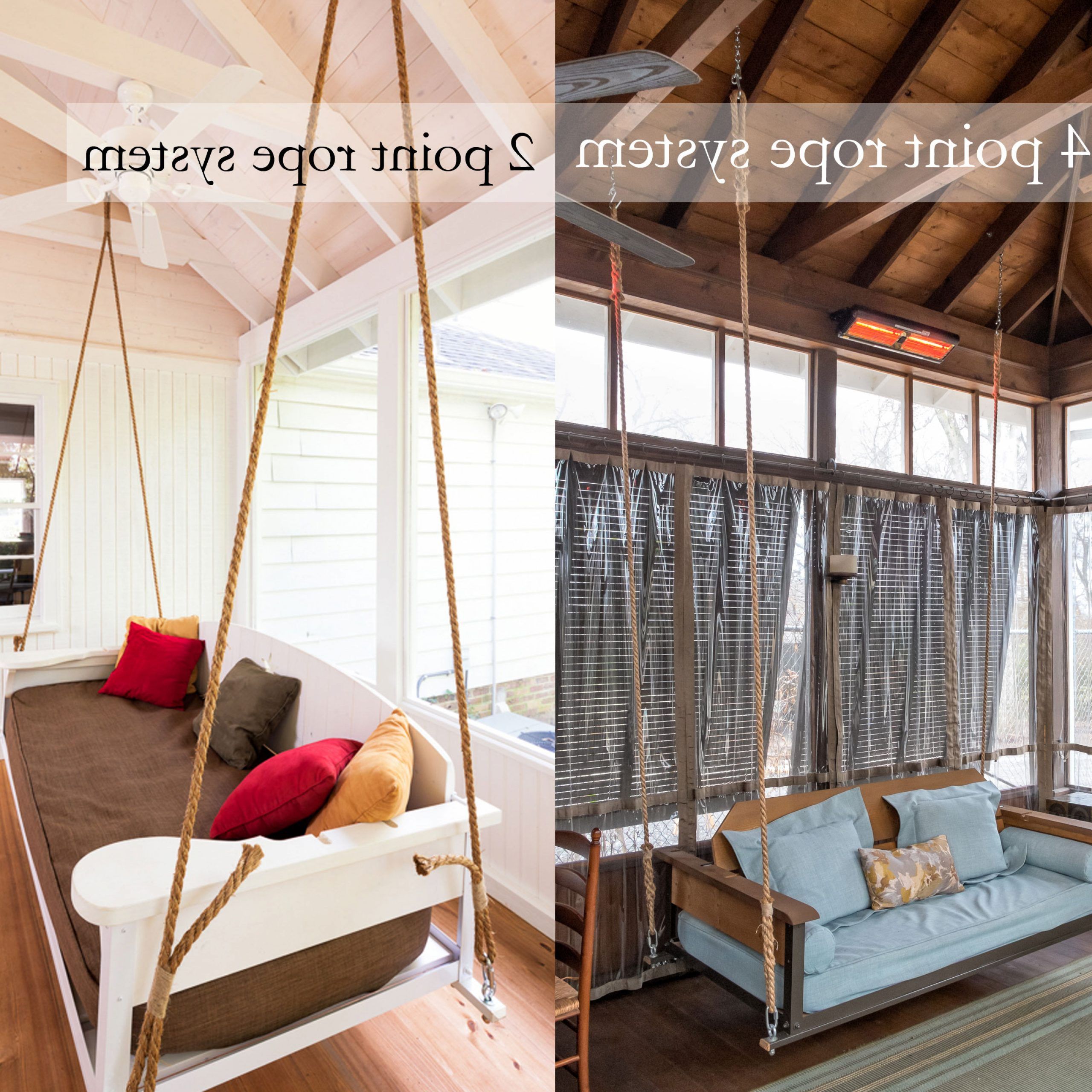 Daybed Porch Swings With Stand In Most Popular Swing Bed Hanging Rope – The Porch Company (View 24 of 25)