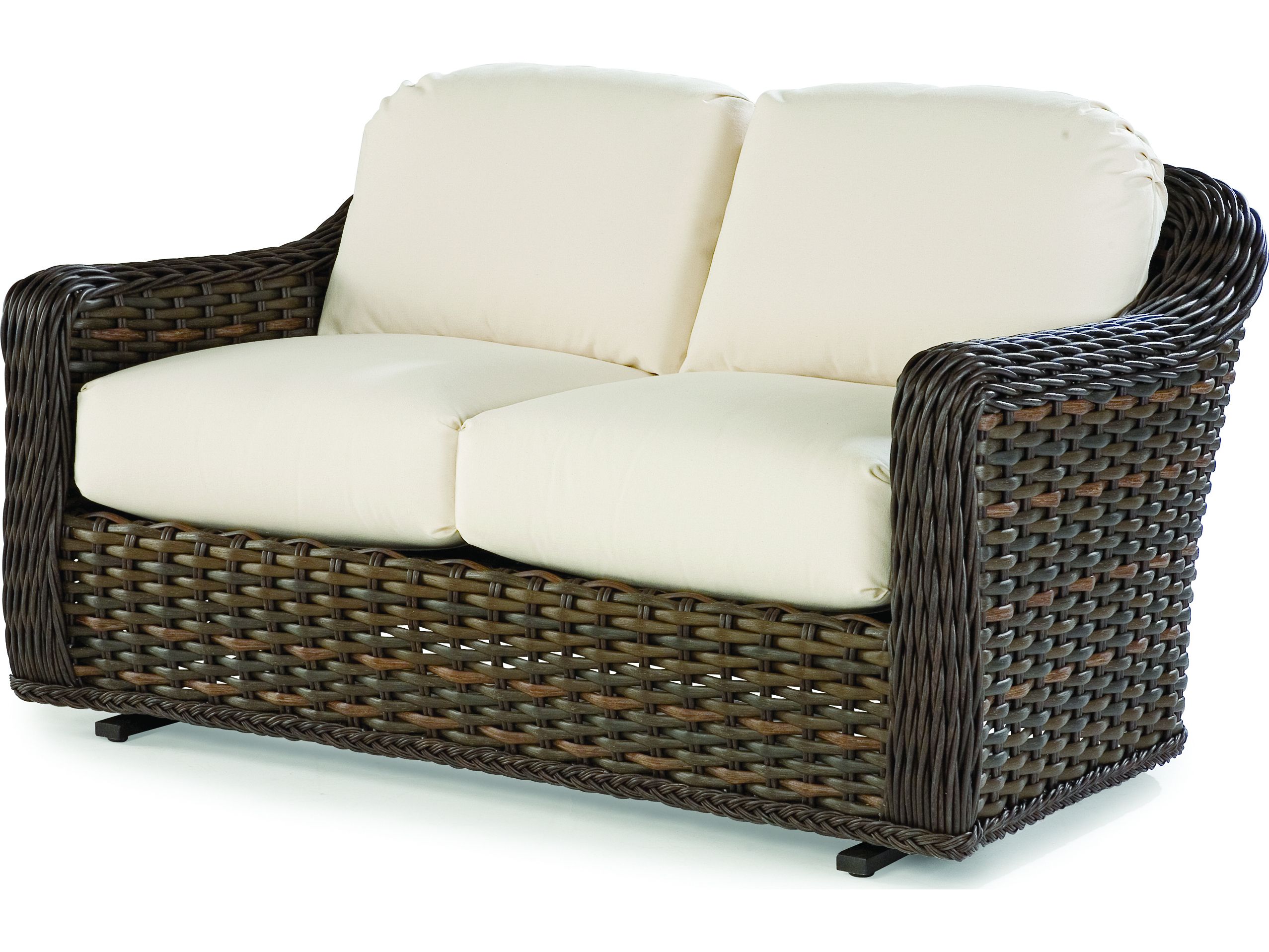 Most Current Outdoor Loveseat Gliders With Cushion Pertaining To Lane Venture South Hampton Double Glider Replacement Cushions (View 25 of 25)