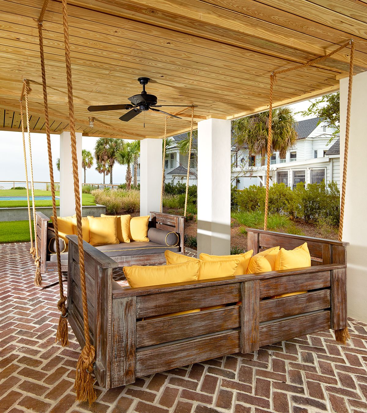 New Swinging Bed Plan Best Porch Swing Design Tierra Este In Latest Daybed Porch Swings With Stand (View 20 of 25)