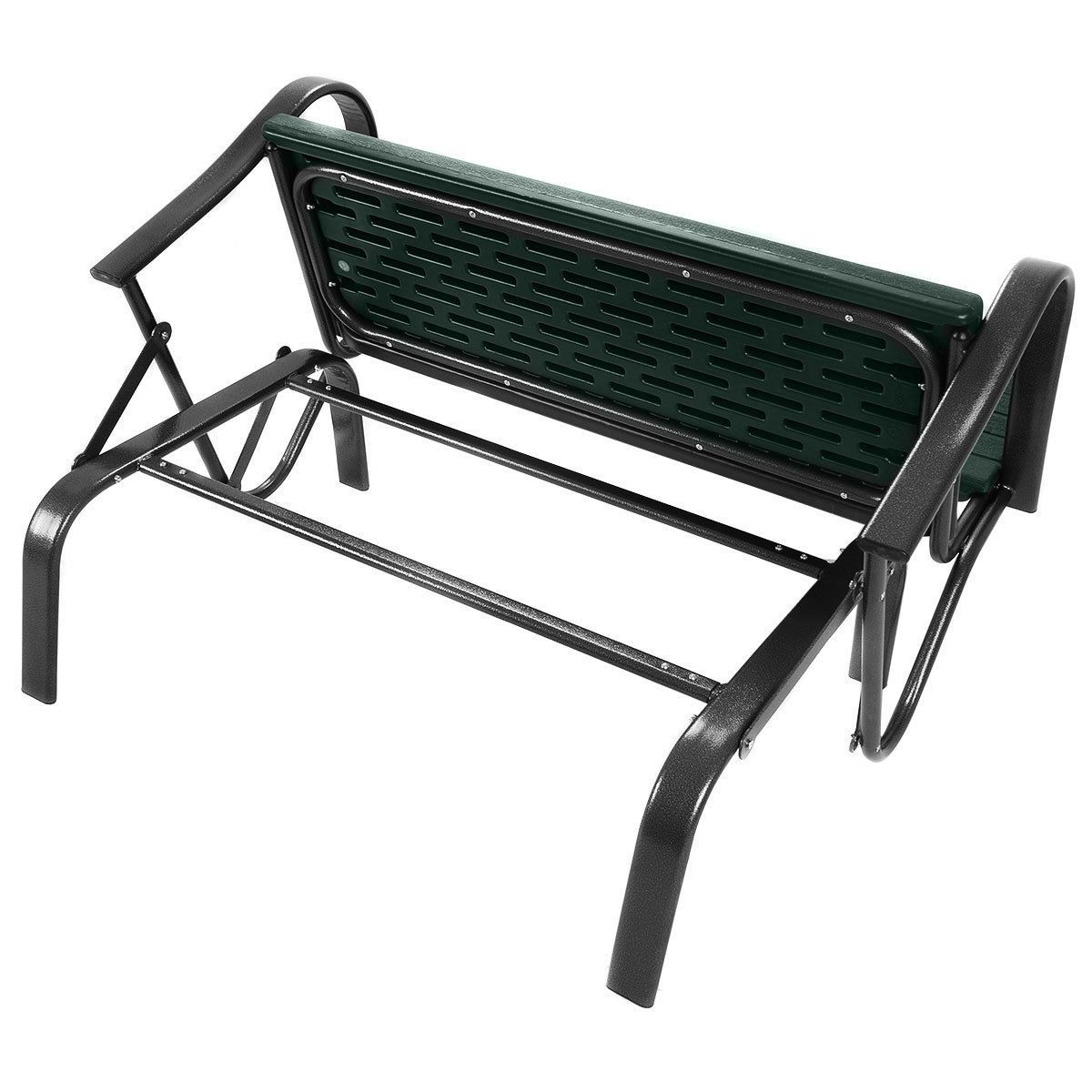 Outdoor Patio Swing Porch Rocker Glider Bench Loveseat Pertaining To Latest Outdoor Patio Swing Glider Bench Chair S (View 21 of 25)