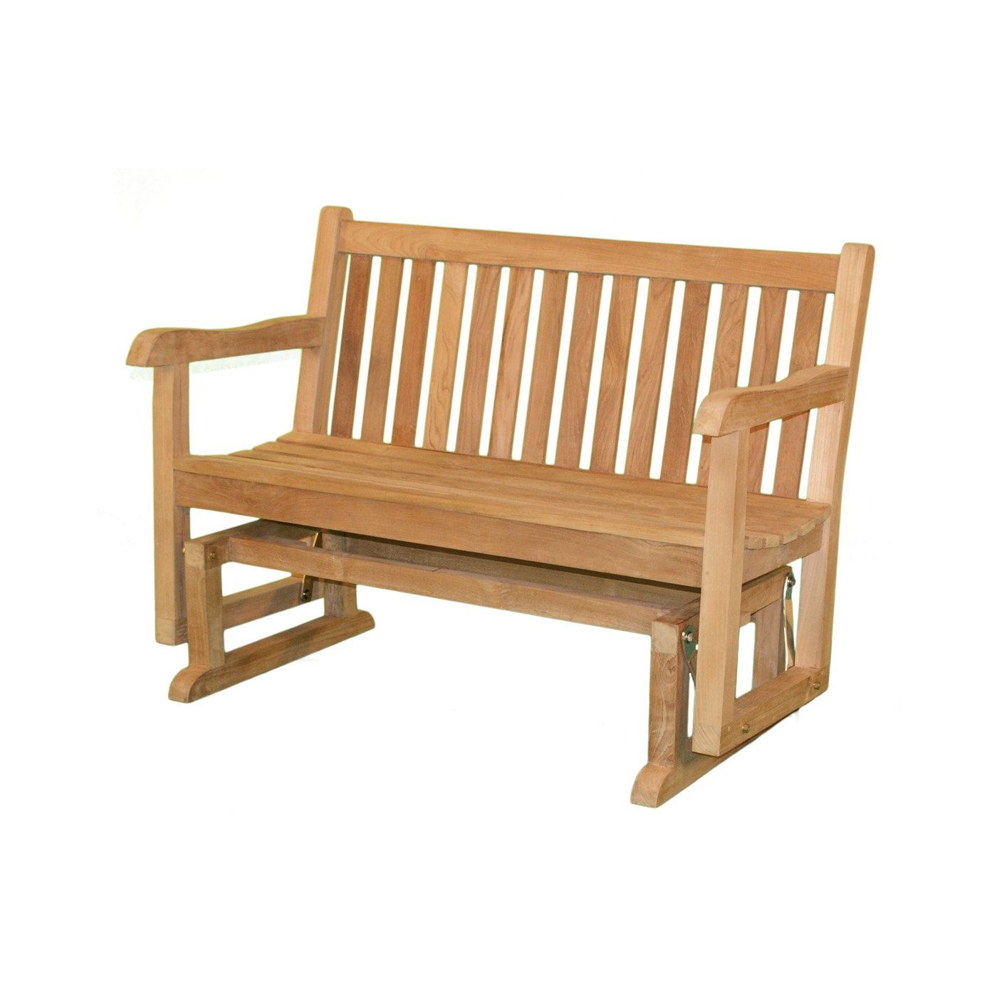 Teak Outdoor Glider Benches With Regard To Well Liked Outdoor Glider Bench White : Outdoor Decorations – What Is (View 5 of 25)