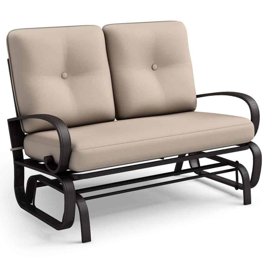 The 10 Best Patio Gliders (2020) For Most Up To Date Outdoor Swing Glider Chairs With Powder Coated Steel Frame (View 21 of 25)