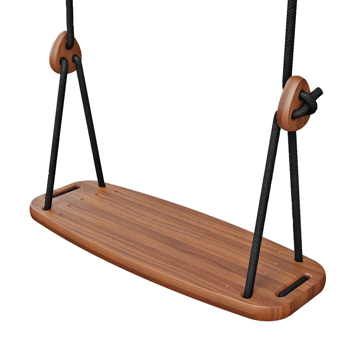 Widely Used Lillagunga Lillagunga Classic Outdoor Swing, Walnut – Black Inside 2 Person Black Wood Outdoor Swings (View 21 of 25)