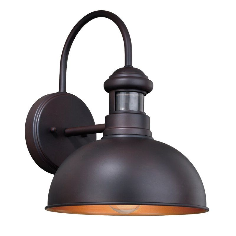 Arryonna Outdoor Barn Lights With Regard To Trendy Breakwater Bay Hudgins Outdoor Barn Light With Motion (View 4 of 15)
