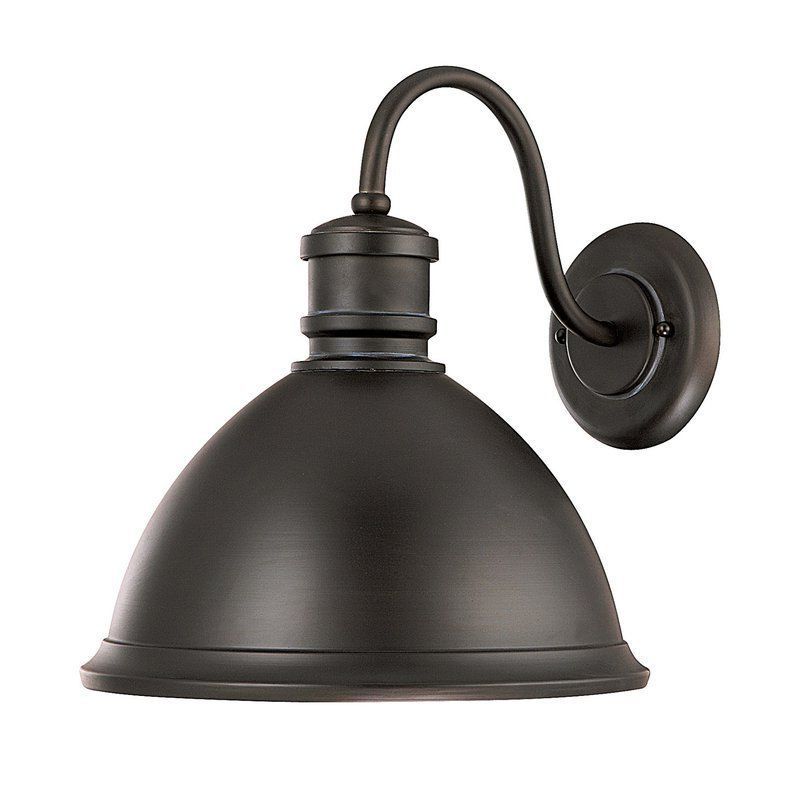 Capital Lighting 9493ob Old Bronze Single Light Outdoor For Widely Used Aleena 9.88'' H Outdoor Barn Lights (Photo 13 of 15)