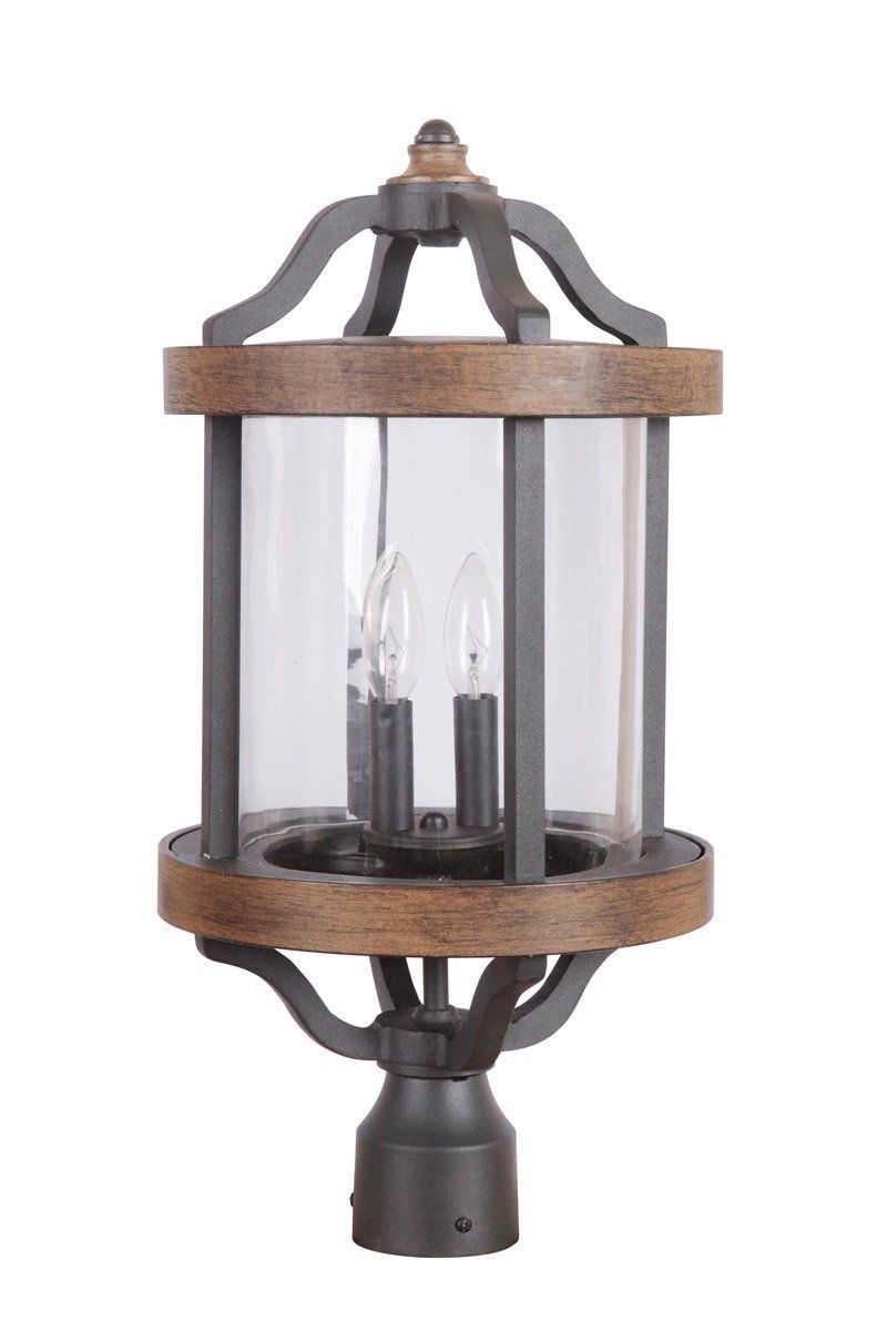 Craftmade Ashwood 2 Light 22 Inch Textured Black And Throughout Most Recent Sheard Textured Black 2 – Bulb Wall Lanterns (View 6 of 15)