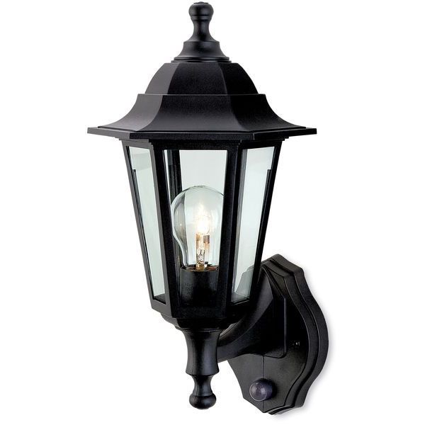 Famous Heitman Black Wall Lanterns Throughout Firstlight 8401bk Black Resin Malmo Uplight Lantern With (View 10 of 15)