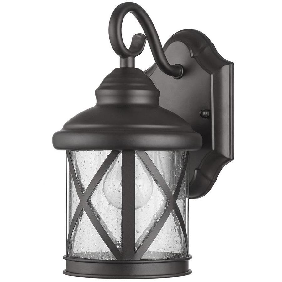 Famous Walland Black 14.75'' H Outdoor Wall Lanterns Regarding Craftsman Outdoor Wall Lighting At Lowes (Photo 2 of 15)