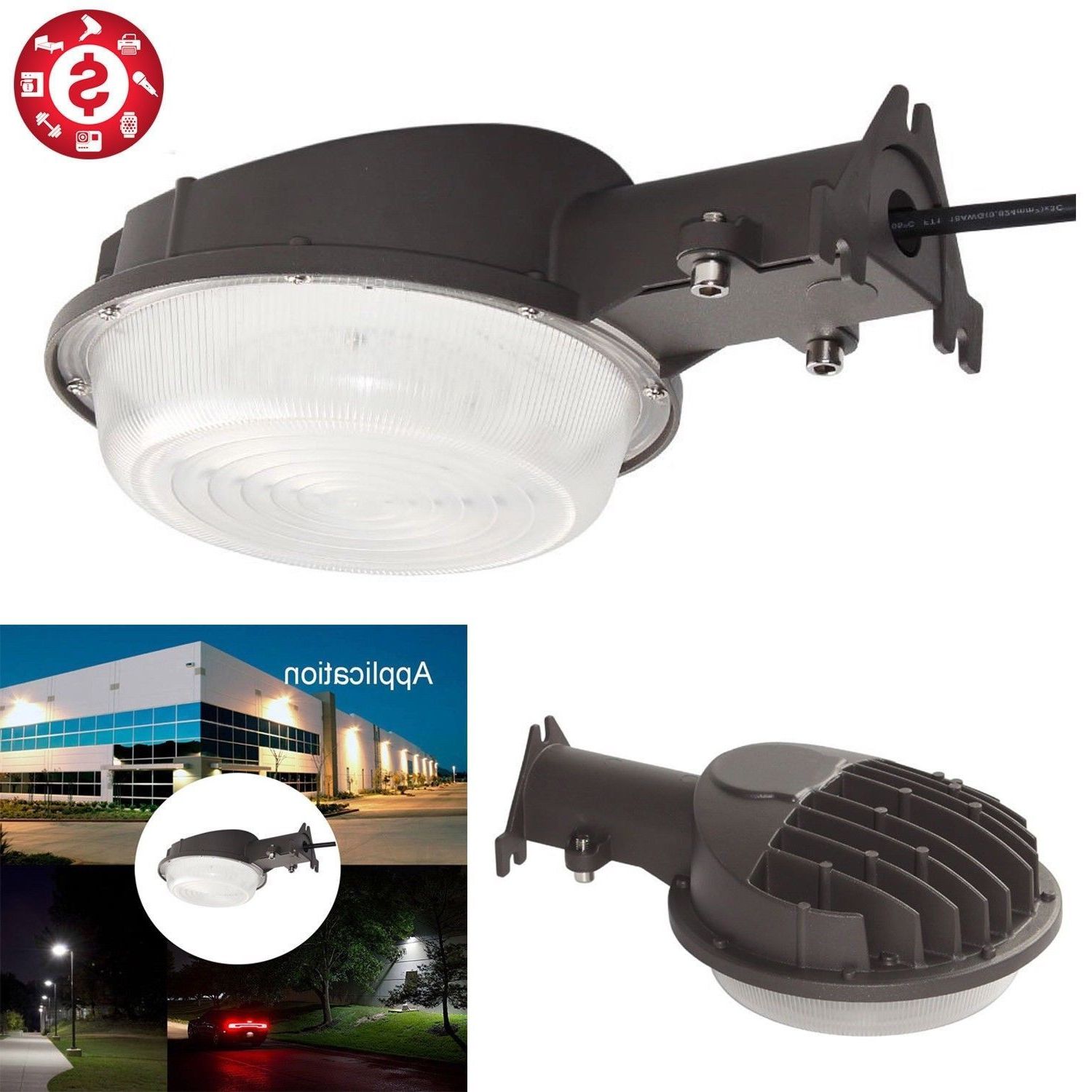 Gunnora Outdoor Barn Lights With Dusk To Dawn With Regard To Most Popular Outdoor Led Barn Light 35w Dusk To Dawn Photocell Security (View 10 of 15)
