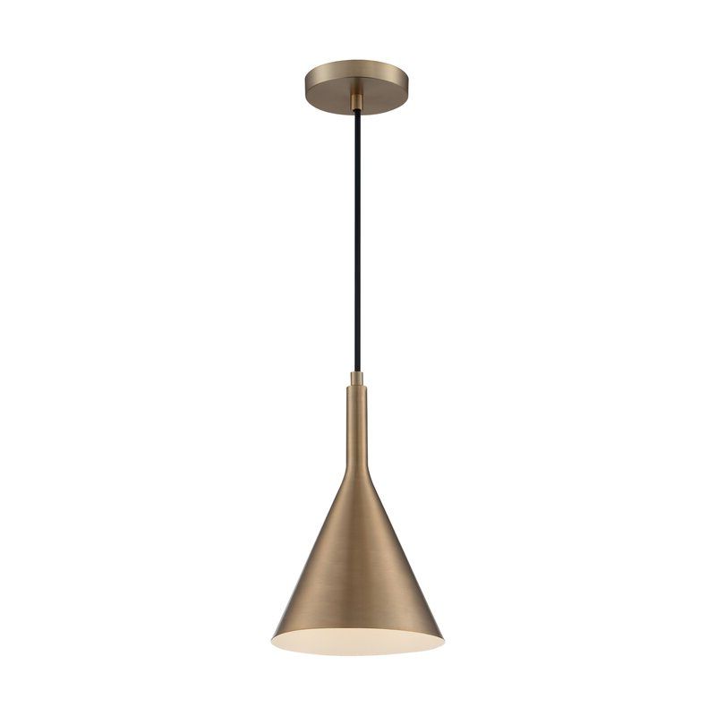 Keikilani Matte Black 14.5'' H Wall Lighting Intended For Well Liked Tappahannock 1 – Light Single Cone Pendant & Reviews (Photo 11 of 15)