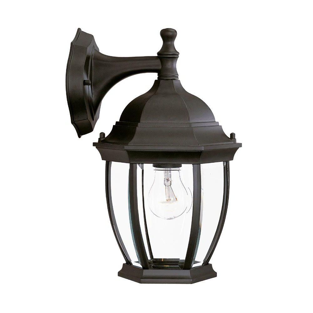 Newest Armanno Matte Black Wall Lanterns Throughout Acclaim Lighting Wexford Collection 1 Light Matte Black (View 2 of 15)