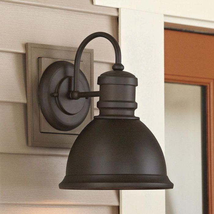 Outdoor Sconces, Outdoor Light Pertaining To Ranbir Oil Burnished Bronze Outdoor Wall Lanterns With Dusk To Dawn (View 8 of 15)