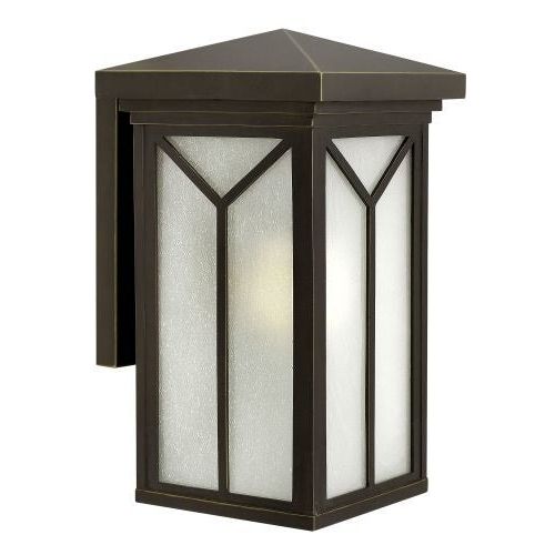 Shop Hinkley Lighting 1994 Gu24 17.5" Height 1 Light Throughout Trendy Brook Black 9.5'' H Seeded Glass Outdoor Wall Lanterns With Dusk To Dawn (Photo 7 of 7)