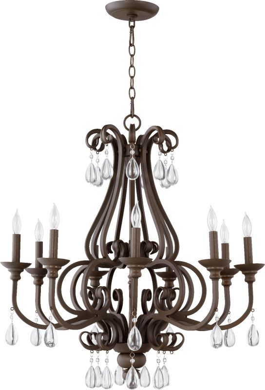Well Known Crandallwood 9.86'' H Wall Lanterns Inside Quorum International 6113 9 Anders 9 Light 1 Tier Candle (Photo 8 of 15)