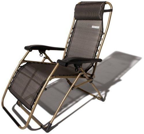 2020 Strathwood Basics Anti Gravity Adjustable Recliner Chair Dark Brown Throughout Dark Wood Outdoor Reclining Chairs (View 13 of 15)