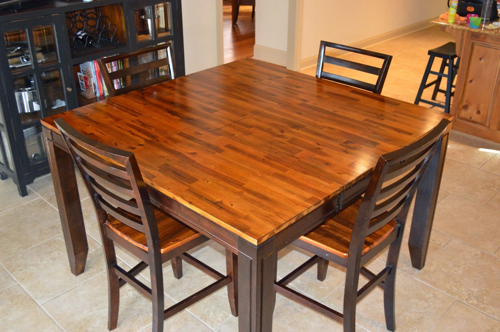 Current Bar Tables With 4 Counter Stools Pertaining To Moving Sale: Counter Height Dining Table & 4 Matching Chairs $ (View 10 of 15)