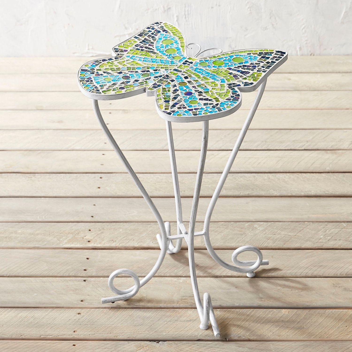 Current Butterfly Mosaic Accent Table (View 15 of 15)