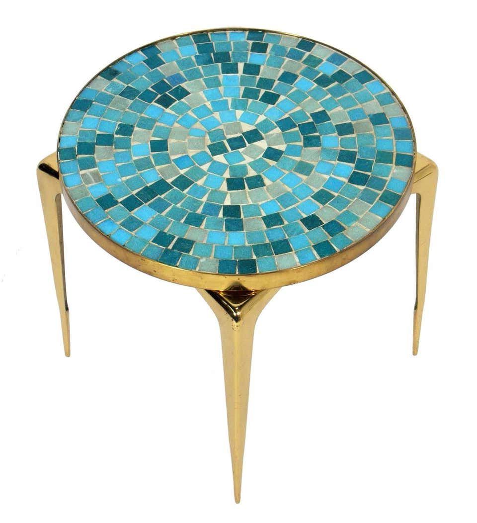 Mosaic Table Top Designs Inside 2020 Ocean Mosaic Outdoor Accent Tables (View 13 of 15)