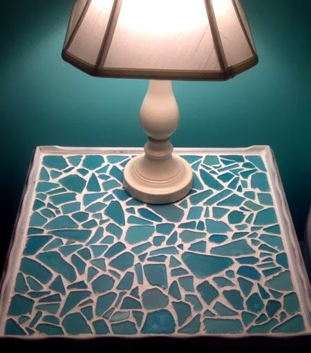 Ocean Wave Mosaic Outdoor Accent Tables Regarding Recent Stunning Sea Glass Mosaic Diy Ideas – Coastal Decor Ideas Interior (View 9 of 15)