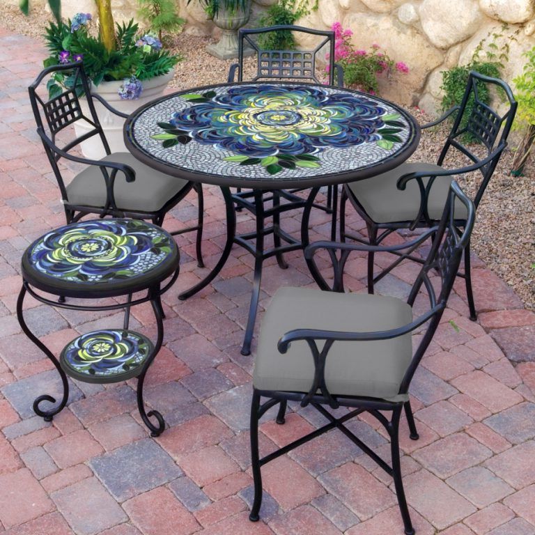 Today's Patio For 2019 Mosaic Black Iron Outdoor Accent Tables (View 11 of 15)