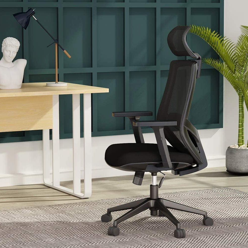 Trendy Tribesigns Mesh Chair With Lumbar Support, High Back Desk Chair With Intended For Modern Adjustable Back Outdoor Chairs (View 6 of 15)