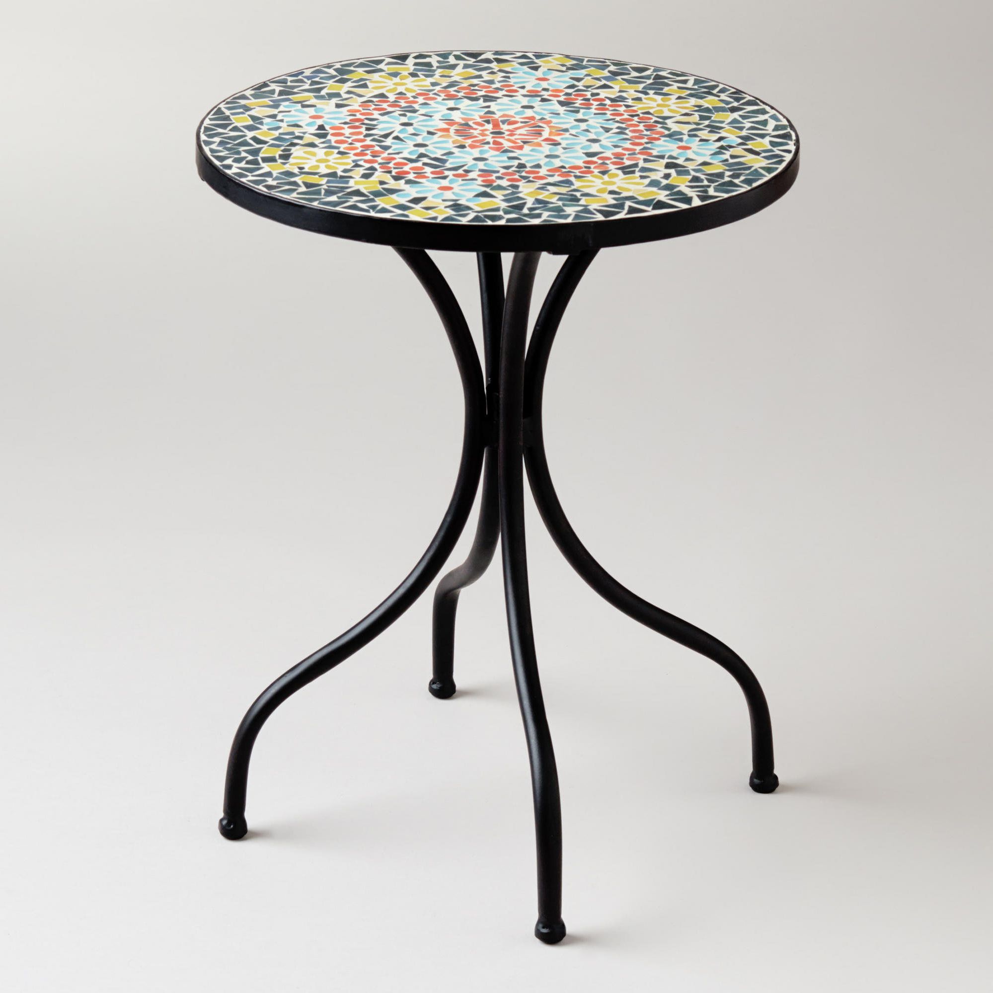 #worldmarket #table #medallion #cadiz #mosaic #accent #table M With Regard To Widely Used Dragonfly Mosaic Outdoor Accent Tables (View 1 of 15)