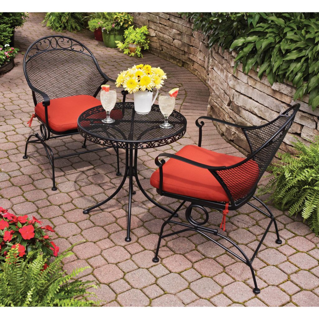 3 Piece Outdoor Table And Chair Sets Within Recent 3 Piece Wrought Iron Outdoor Bistro Patio Sets – Reviews – Outdoor (View 13 of 15)