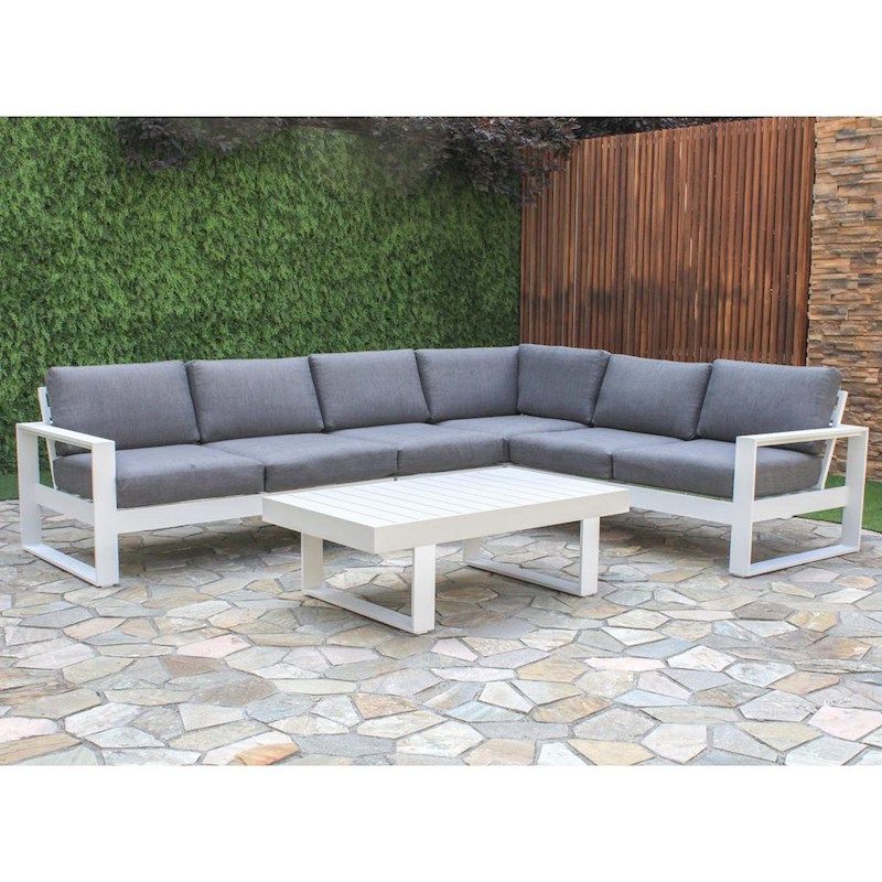 5 Piece 5 Seat Outdoor Patio Sets Regarding Preferred Manly 5 Piece Aluminium Outdoor Lounge Setting (View 4 of 15)
