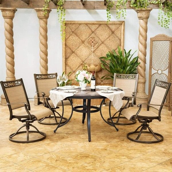5 Piece Cafe Dining Sets With Most Current 5 Piece Outdoor Garden Bistro Dining Set – Overstock –  (View 14 of 15)
