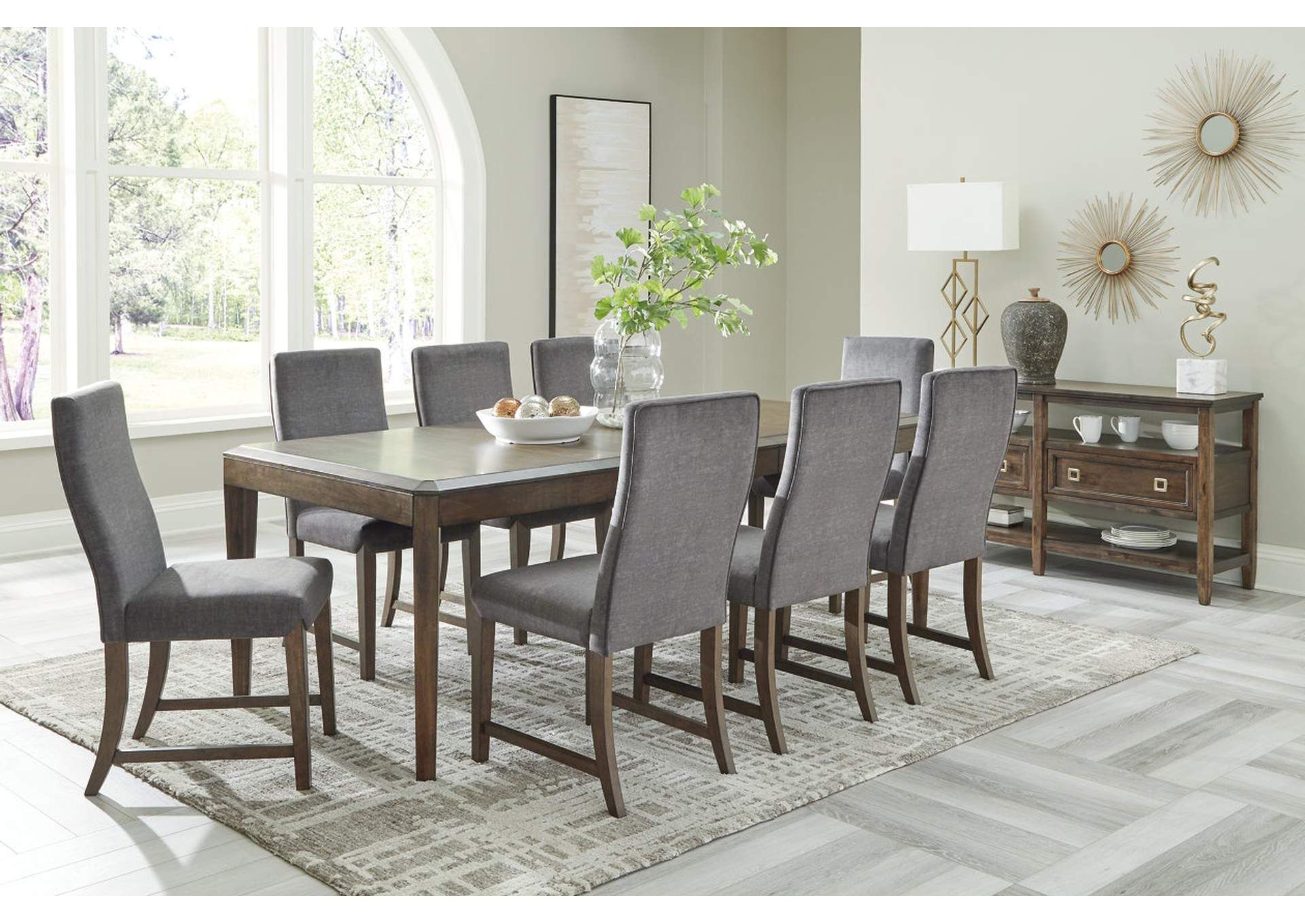 9 Piece Oval Dining Sets In Trendy Raehurst 9 Piece Dining Table And Chairs Ashley Furniture Homestore (View 4 of 15)