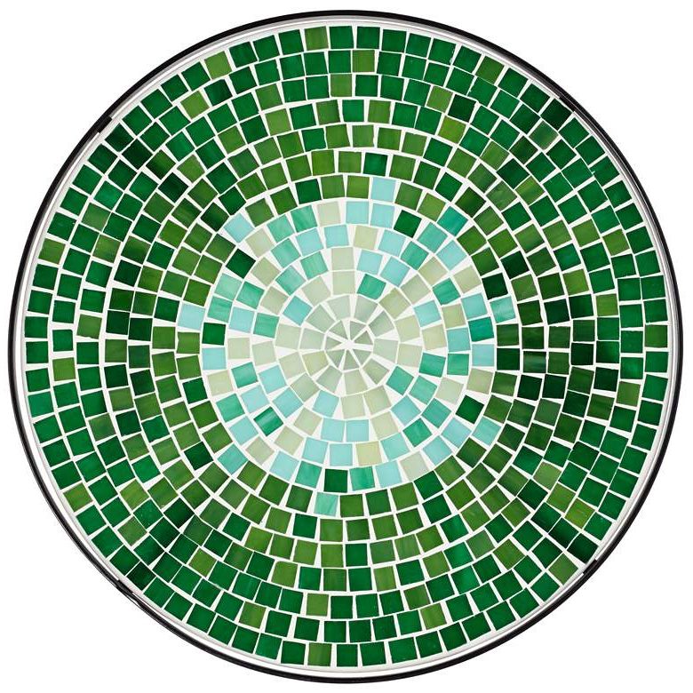 Bella Green Mosaic Outdoor Accent Table – #2x (View 11 of 15)