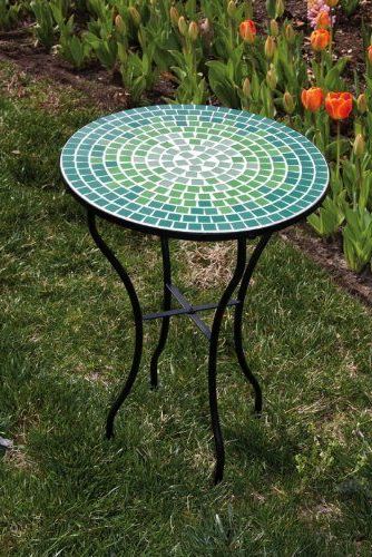 Best And Newest Pin On Outdoor/garden For Mosaic Tile Top Round Side Tables (View 14 of 15)