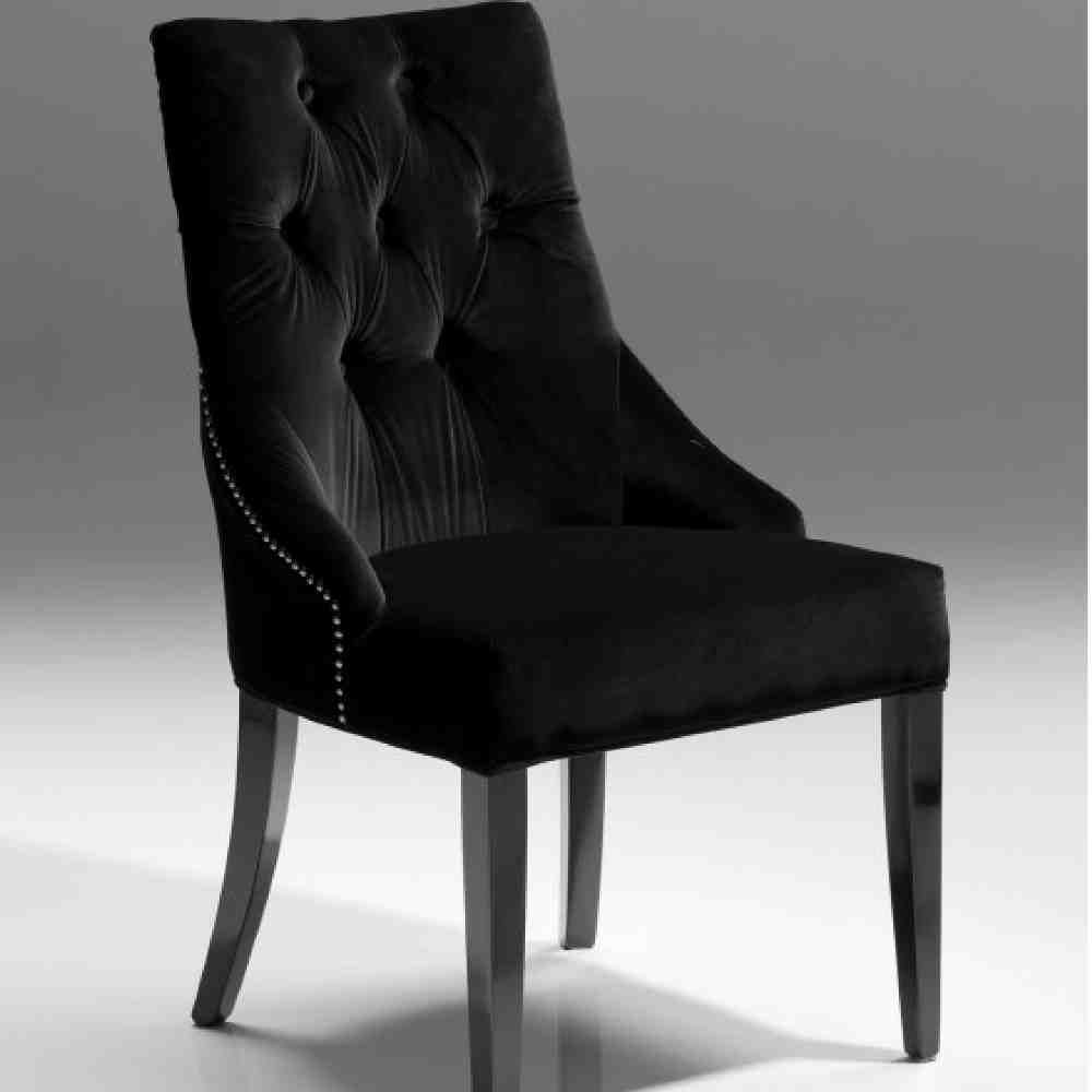 Black Velvet Dining Chairs – Home Furniture Design With Newest Black Outdoor Dining Modern Chairs Sets (View 11 of 15)