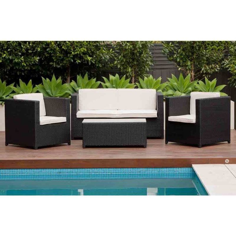 Buy Furniture Regarding 4 Piece 3 Seat Outdoor Patio Sets (View 12 of 15)