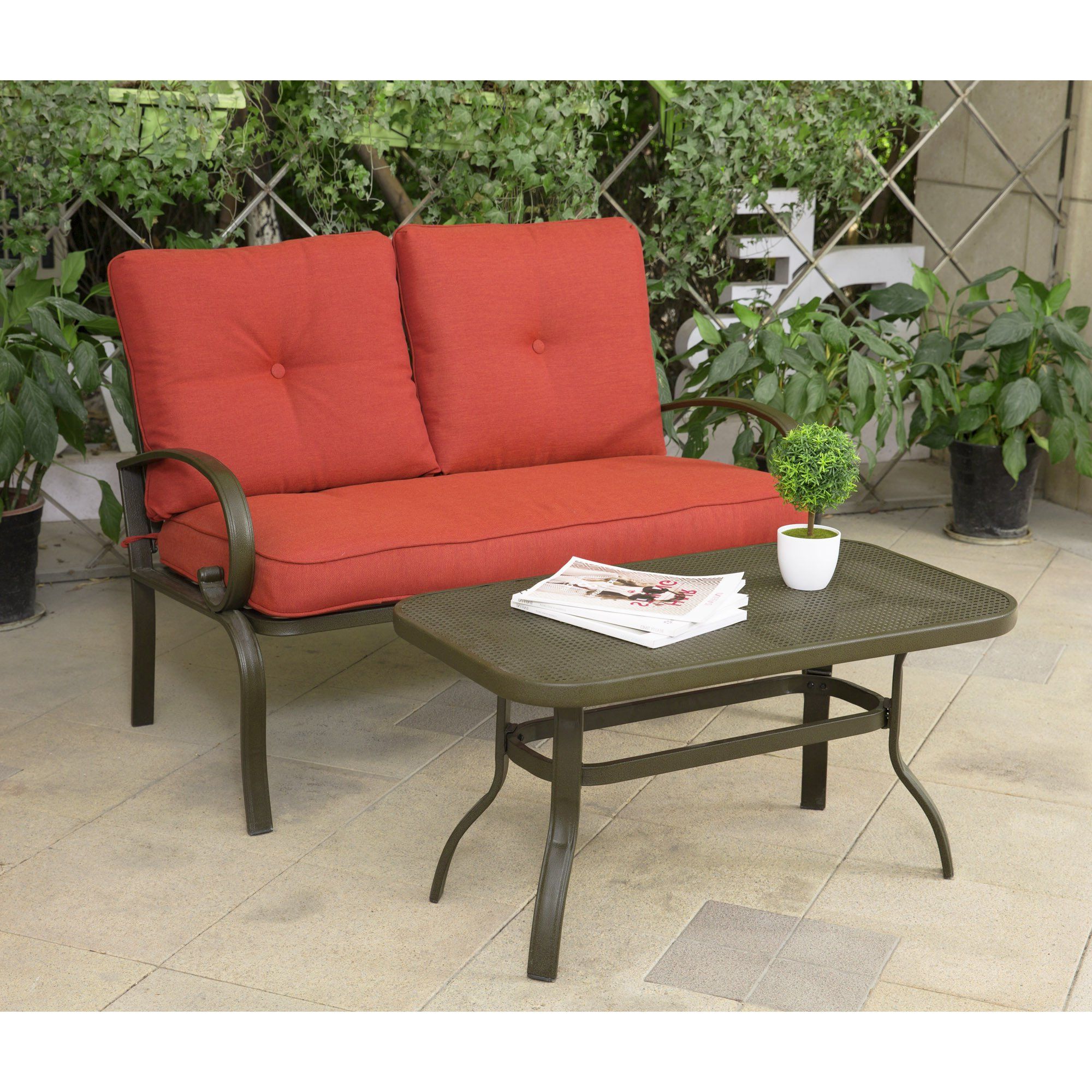 Cheap Patio Loveseat Set, Find Patio Loveseat Set Deals On Line At Within Latest Red Loveseat Outdoor Conversation Sets (View 14 of 15)