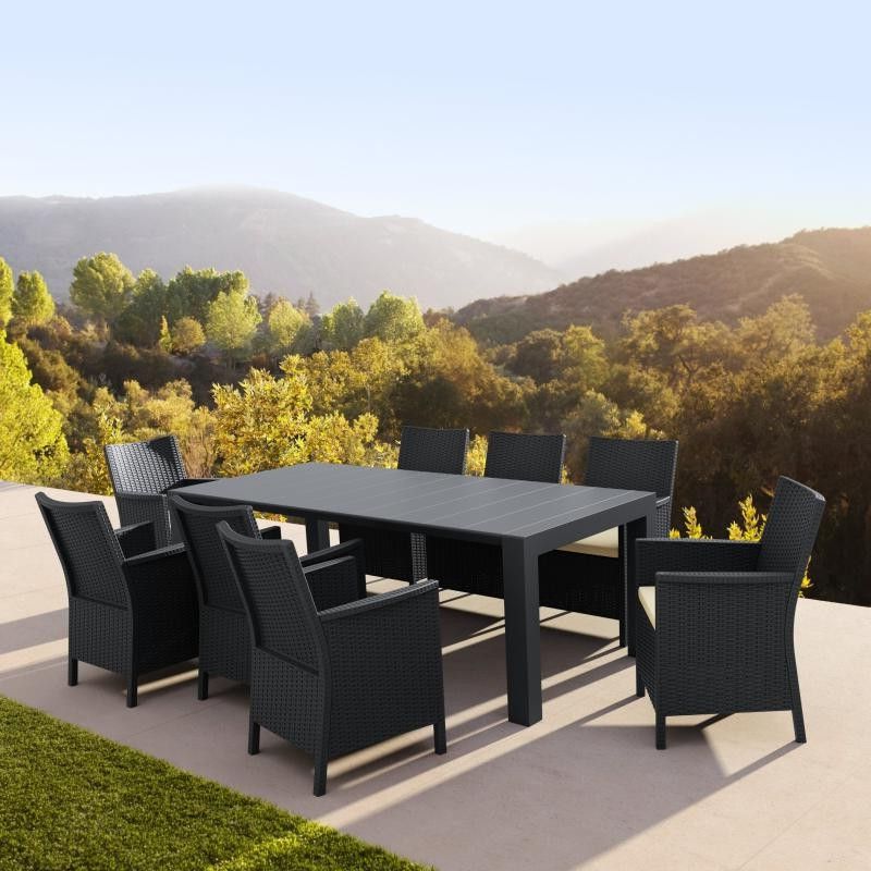 Cozydays Within Gray Extendable Patio Dining Sets (View 6 of 15)