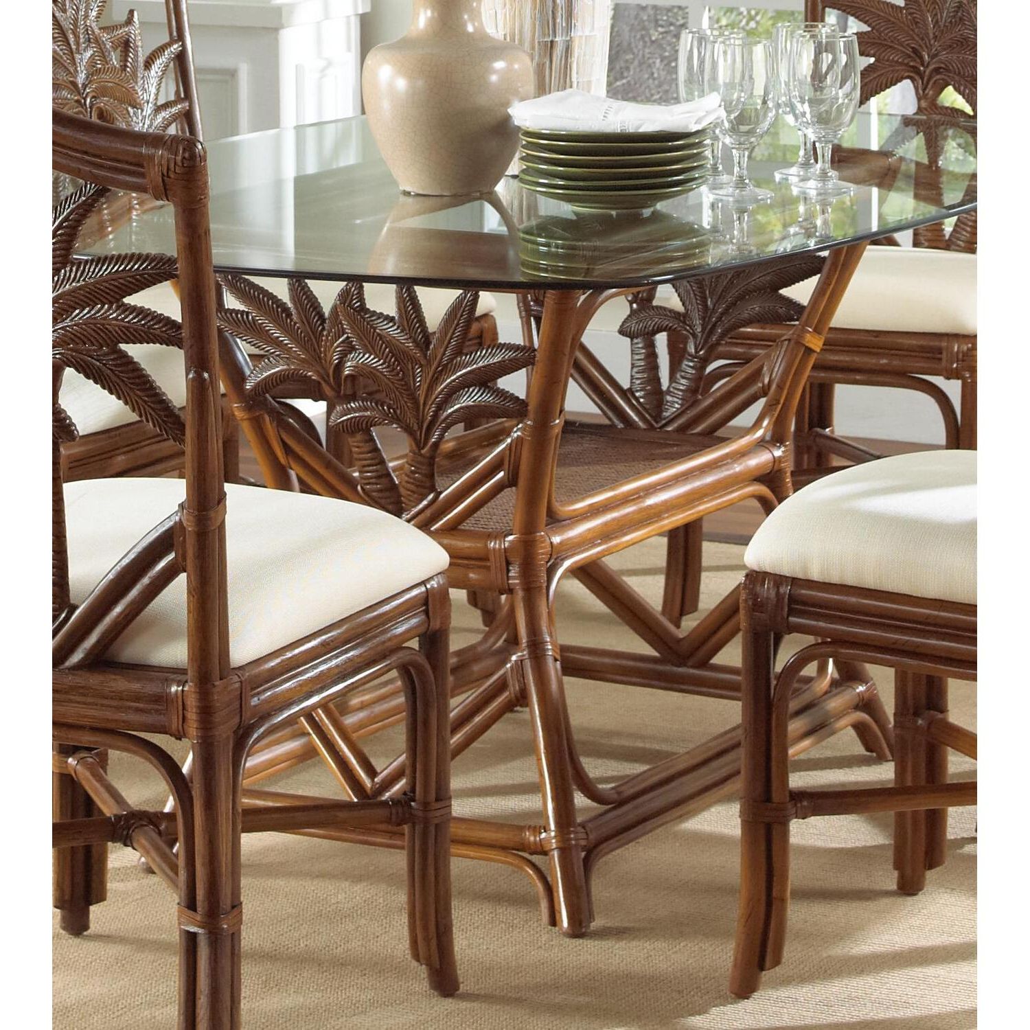 Current Distressed Wicker Patio Dining Set Pertaining To Rattan Dining Room Chairs – Californian Bungalow Interior Design (View 12 of 15)